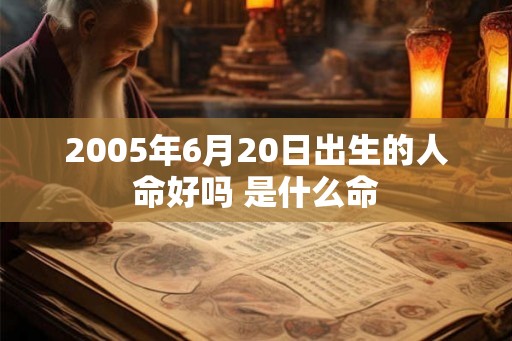 2005年6月20日出生的人命好吗 是什么命