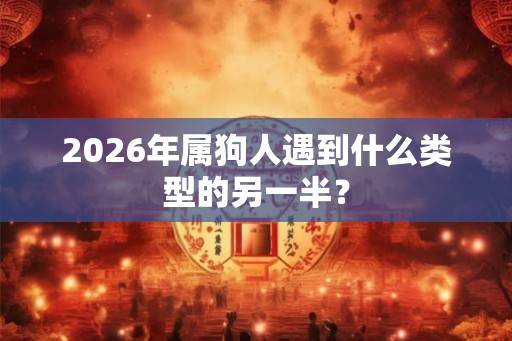 2026年属狗人遇到什么类型的另一半? 2026年属狗人遇到什么类型的另一半?