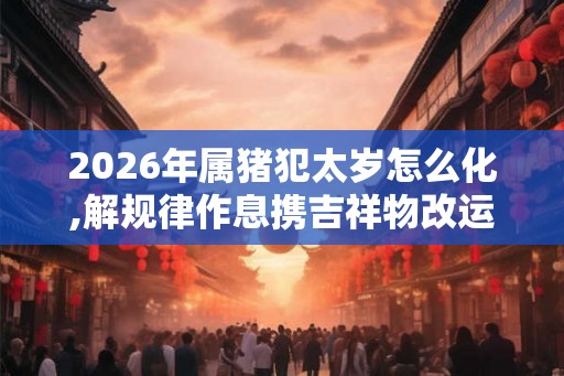 2026年属猪犯太岁怎么化,解规律作息携吉祥物改运