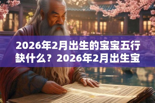 2026年2月出生的宝宝五行缺什么？2026年2月出生宝宝五行起名