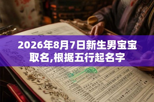 2026年8月7日新生男宝宝取名,根据五行起名字