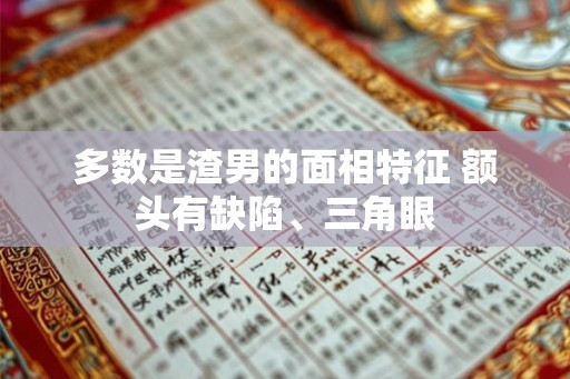 多数是渣男的面相特征 额头有缺陷、三角眼 多数是渣男的面相特征 额头有缺陷、三角眼