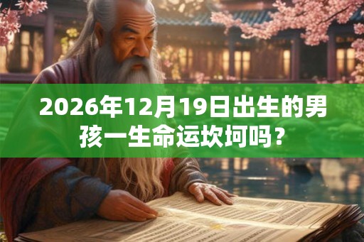 2026年12月19日出生的男孩一生命运坎坷吗？