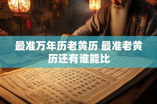 最准万年历老黄历 最准老黄历还有谁能比