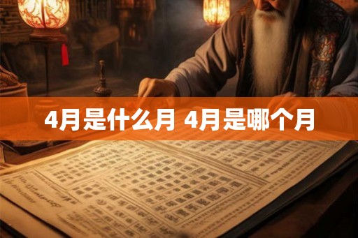 4月是什么月 4月是哪个月
