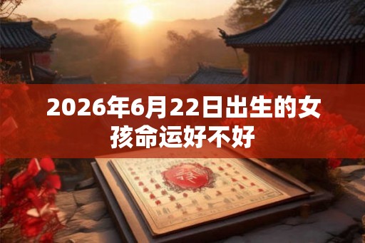 2026年6月22日出生的女孩命运好不好