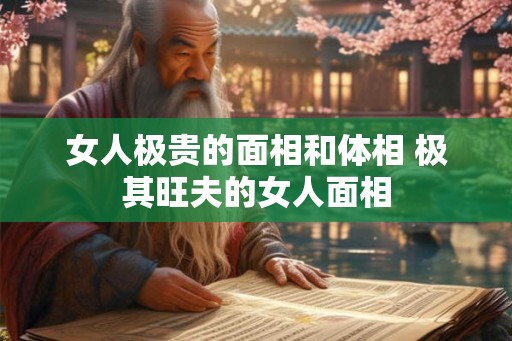 女人极贵的面相和体相 极其旺夫的女人面相