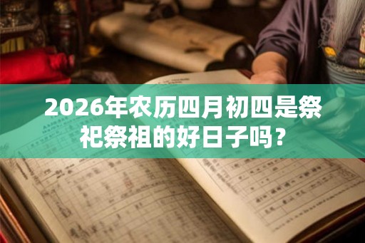 2026年农历四月初四是祭祀祭祖的好日子吗？