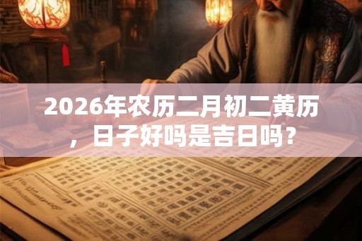 2026年农历二月初二黄历,日子好吗是吉日吗? 2026年农历二月初二黄历,日子好吗是吉日吗?
