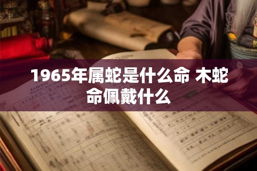 1965年属蛇是什么命 木蛇命佩戴什么