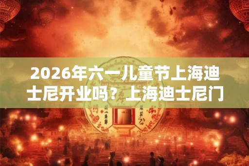 2026年六一儿童节上海迪士尼开业吗？上海迪士尼门票多少钱？