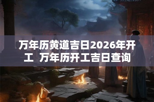 万年历黄道吉日2026年开工  万年历开工吉日查询