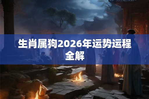 生肖属狗2026年运势运程全解