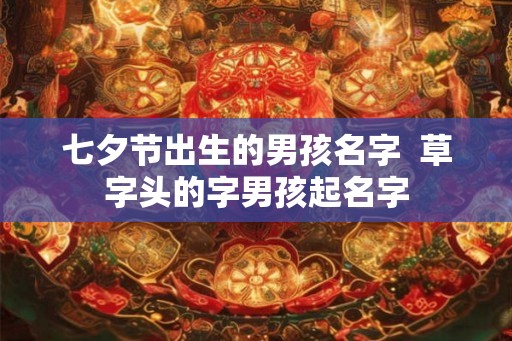 七夕节出生的男孩名字 草字头的字男孩起名字 七夕节出生的男孩名字 草字头的字男孩起名字