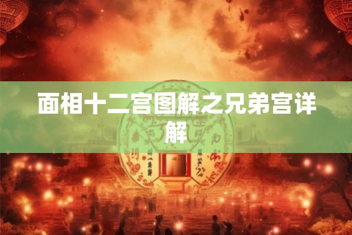 面相十二宫图解之兄弟宫详解 面相十二宫图解之兄弟宫详解