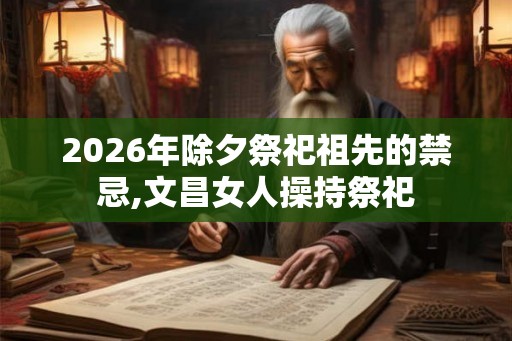 2026年除夕祭祀祖先的禁忌,文昌女人操持祭祀 2026年除夕祭祀祖先的禁忌,文昌女人操持祭祀