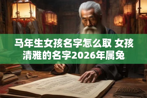 马年生女孩名字怎么取 女孩清雅的名字2026年属兔