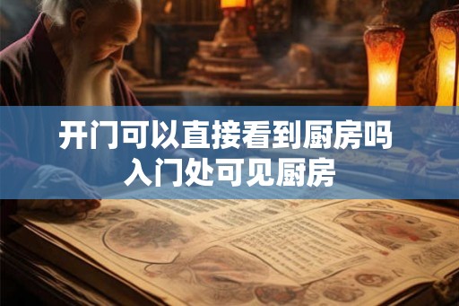 开门可以直接看到厨房吗 入门处可见厨房