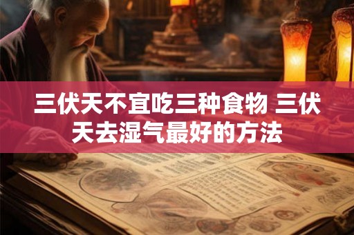 三伏天不宜吃三种食物 三伏天去湿气最好的方法