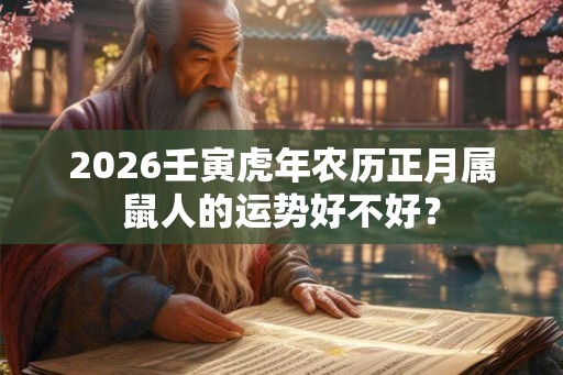 2026壬寅虎年农历正月属鼠人的运势好不好？