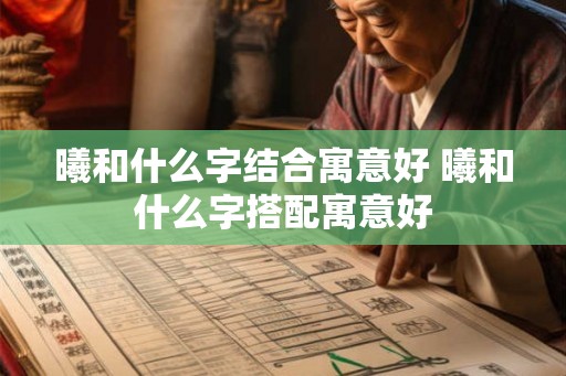 曦和什么字结合寓意好 曦和什么字搭配寓意好