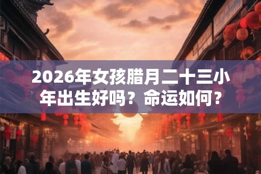 2026年女孩腊月二十三小年出生好吗？命运如何？