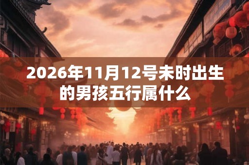 2026年11月12号未时出生的男孩五行属什么