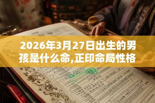 2026年3月27日出生的男孩是什么命,正印命局性格直率