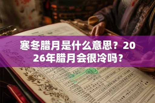 寒冬腊月是什么意思？2026年腊月会很冷吗？