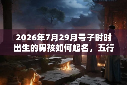 2026年7月29月号子时时出生的男孩如何起名，五行八字又是什么？