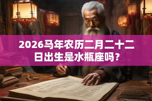 2026马年农历二月二十二日出生是水瓶座吗? 2026马年农历二月二十二日出生是水瓶座吗?