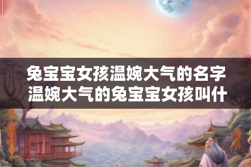 兔宝宝女孩温婉大气的名字 温婉大气的兔宝宝女孩叫什么名字
