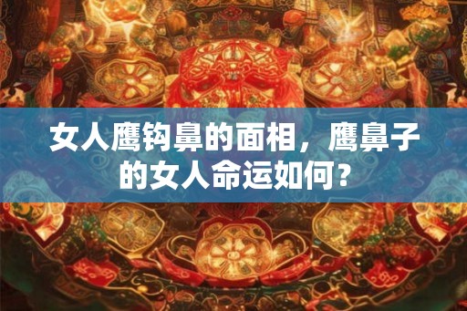 女人鹰钩鼻的面相，鹰鼻子的女人命运如何？