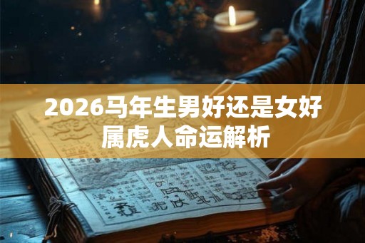 2026马年生男好还是女好 属虎人命运解析
