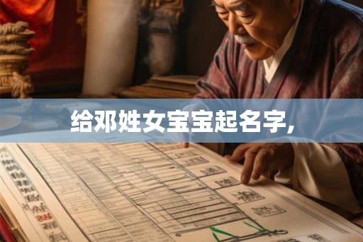 给邓姓女宝宝起名字,