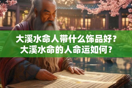 大溪水命人带什么饰品好？大溪水命的人命运如何？