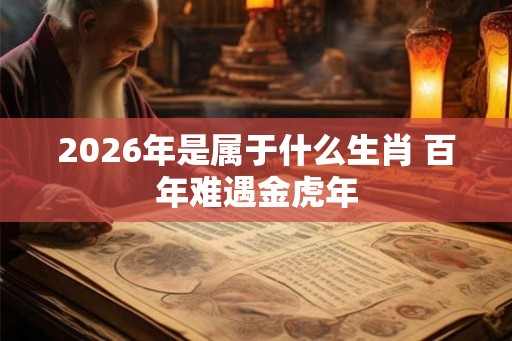 2026年是属于什么生肖 百年难遇金虎年