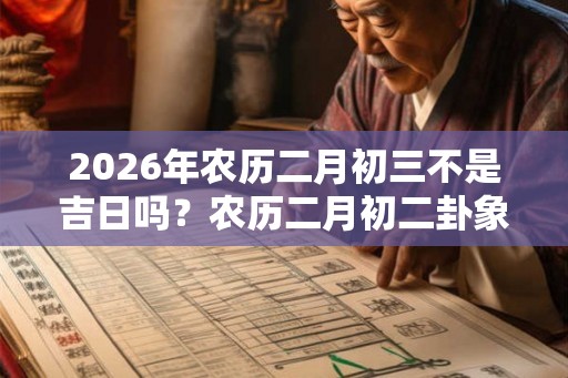 2026年农历二月初三不是吉日吗？农历二月初二卦象吉凶