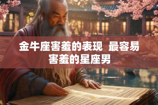 金牛座害羞的表现  最容易害羞的星座男