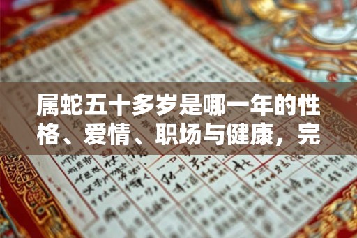属蛇五十多岁是哪一年的性格、爱情、职场与健康，完全解析！