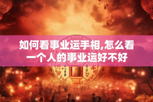 如何看事业运手相,怎么看一个人的事业运好不好