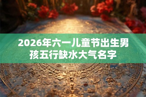 2026年六一儿童节出生男孩五行缺水大气名字