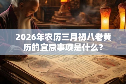 2026年农历三月初八老黄历的宜忌事项是什么？