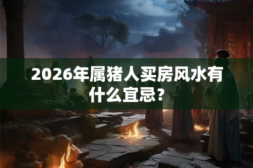 2026年属猪人买房风水有什么宜忌？