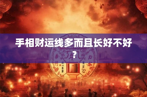 手相财运线多而且长好不好? 手相财运线多而且长好不好?