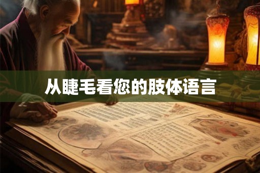 从睫毛看您的肢体语言