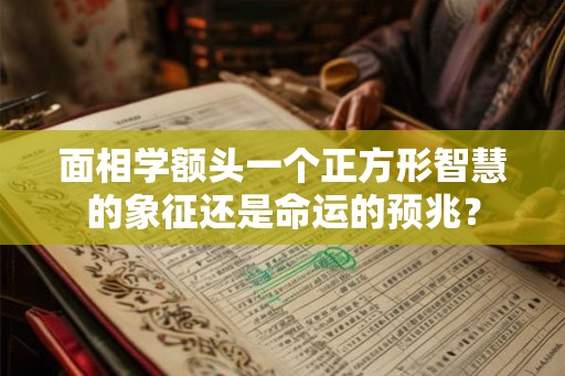 面相学额头一个正方形智慧的象征还是命运的预兆？