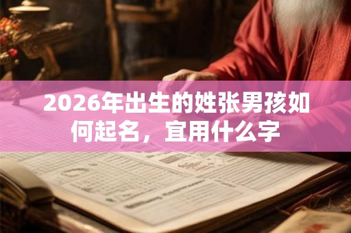 2026年出生的姓张男孩如何起名，宜用什么字