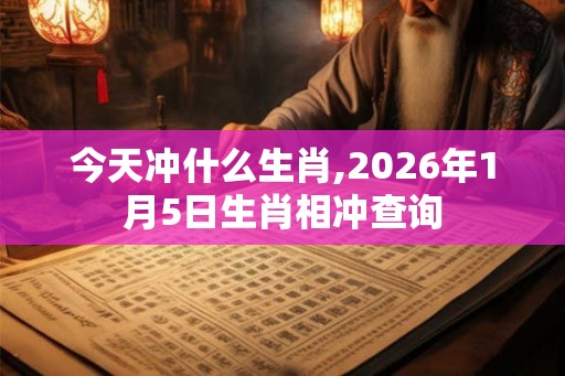 今天冲什么生肖,2026年1月5日生肖相冲查询 今天冲什么生肖,2026年1月5日生肖相冲查询