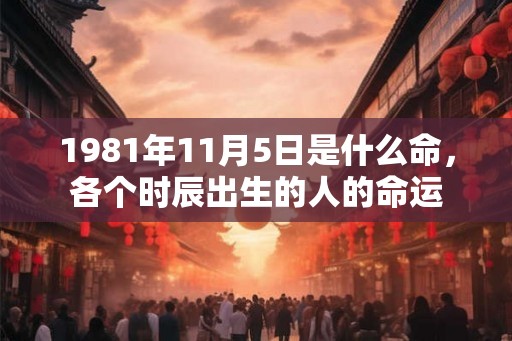 1981年11月5日是什么命,各个时辰出生的人的命运 1981年11月5日是什么命,各个时辰出生的人的命运